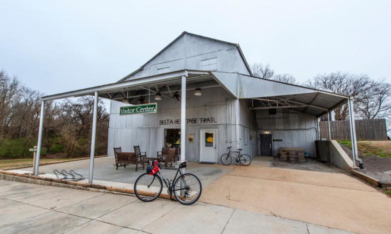 The visitor center at Delta Heritage Trail State Park. Photo by Kirk Jordan. 